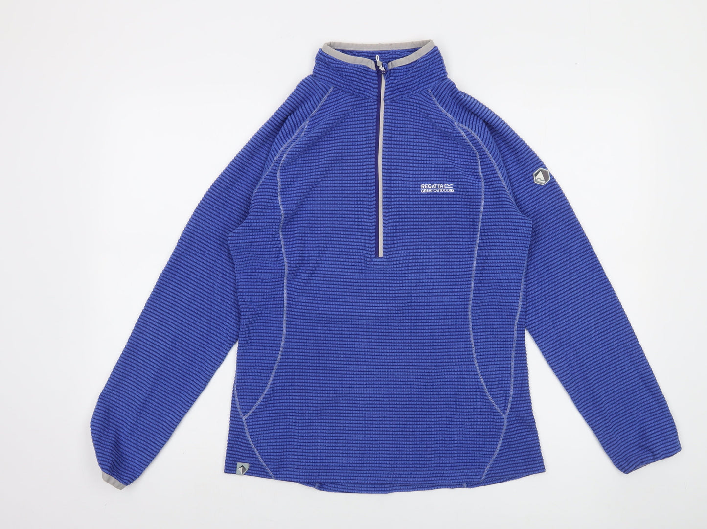 Regatta Great Outdoors Blue 1/2 Zip Fleece Sweatshirt UK14 Women's Outdoor Top