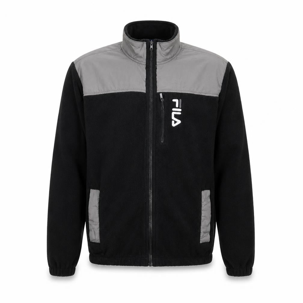 Fila Men’s Black Full Zip Fleece Jacket L Sports Casual