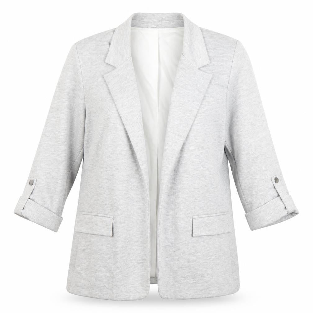 SOSANDAR Womens Grey Size 12 Classic Blazer Jacket