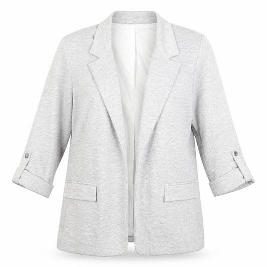 Sonsandar Womens Grey Size 12 Classic Blazer Jacket