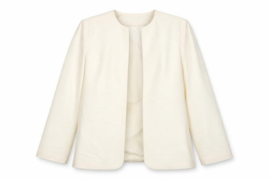 Fable Women’s Ivory Blazer Size 16 Single-Breasted Lightweight Jacket