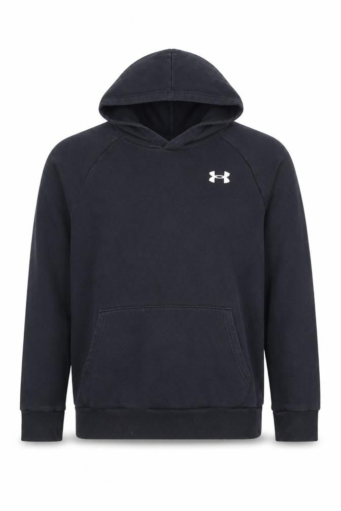 Under Armour Boys Black Pullover Hoodie 13-14 Years ColdGear Fleece