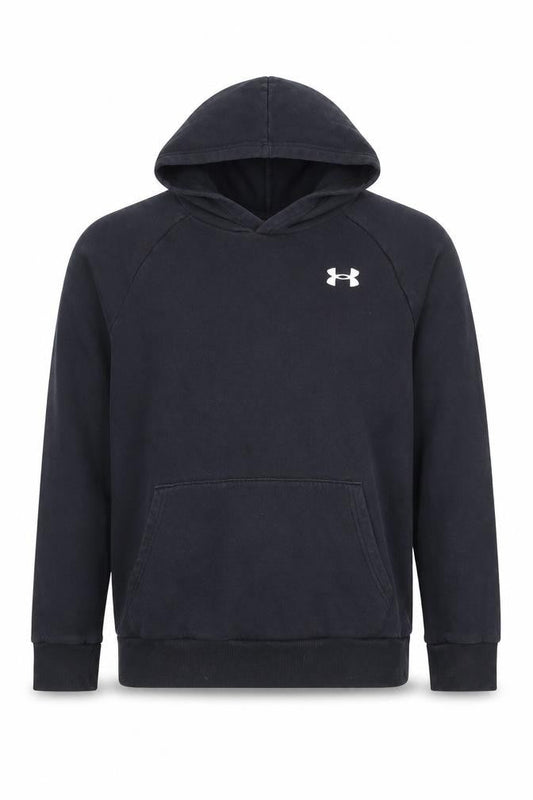 Under Armour Boys Black Pullover Hoodie 13-14 Years ColdGear Fleece