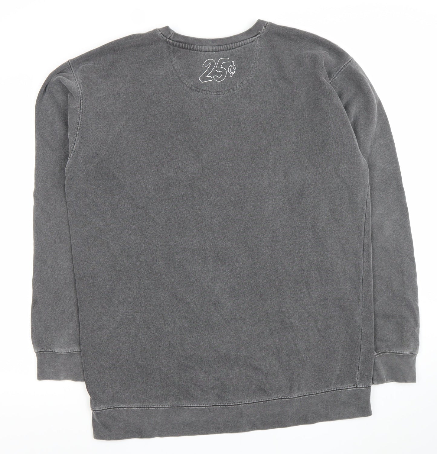 Quartersnacks Mens Grey Crew Neck Pullover Sweatshirt Size L