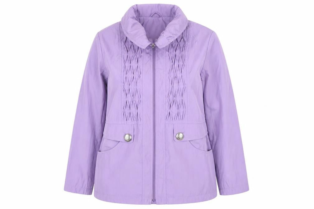 TAGG Womens Purple Mid-Length Rain Jacket Size 16