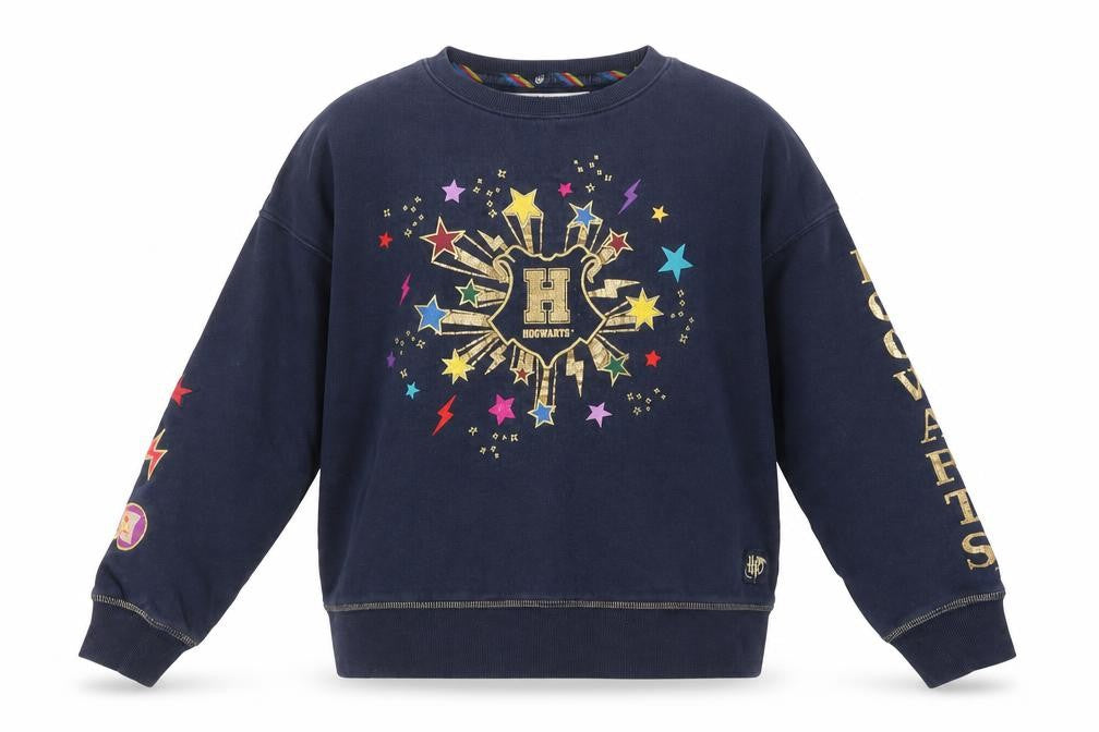Marks & Spencer Girls Navy Harry Potter Hogwarts Sweatshirt 9-10 Years