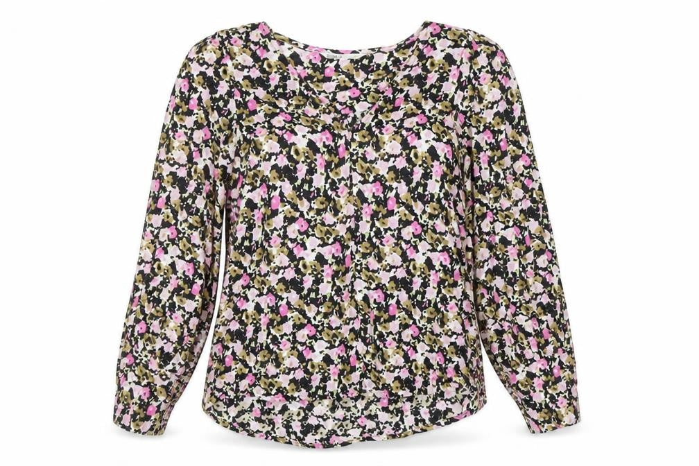 Only Womens Multicoloured Floral Viscose V-Neck Blouse M