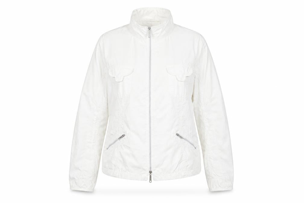 Bianca Women’s White Lightweight Full Zip Jacket Size 12