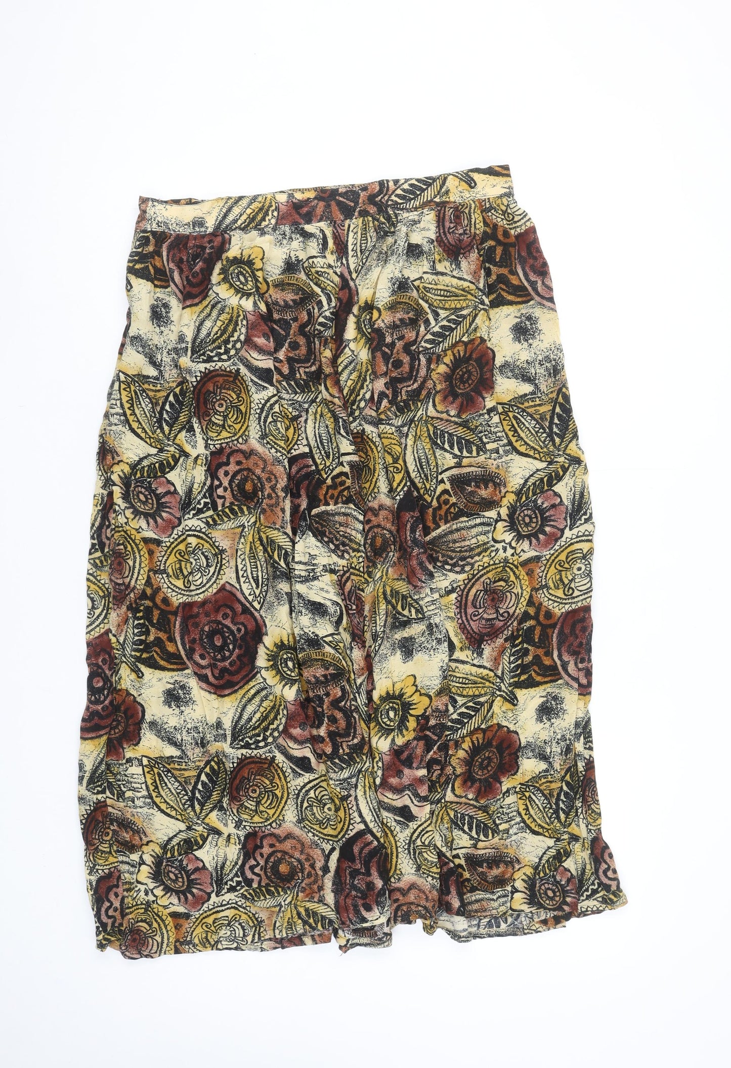 Windsmoor Women’s Multicoloured Floral Midi A-Line Skirt Size 14