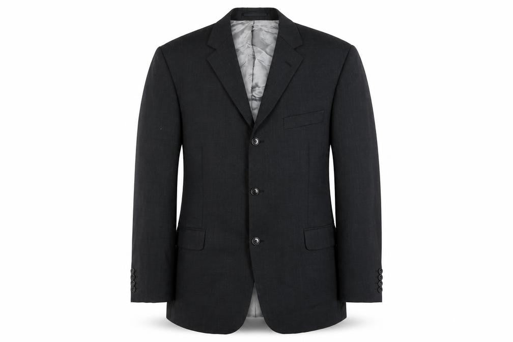 Lino Vierra Men's Grey 42S Wool Blend Classic Blazer Jacket