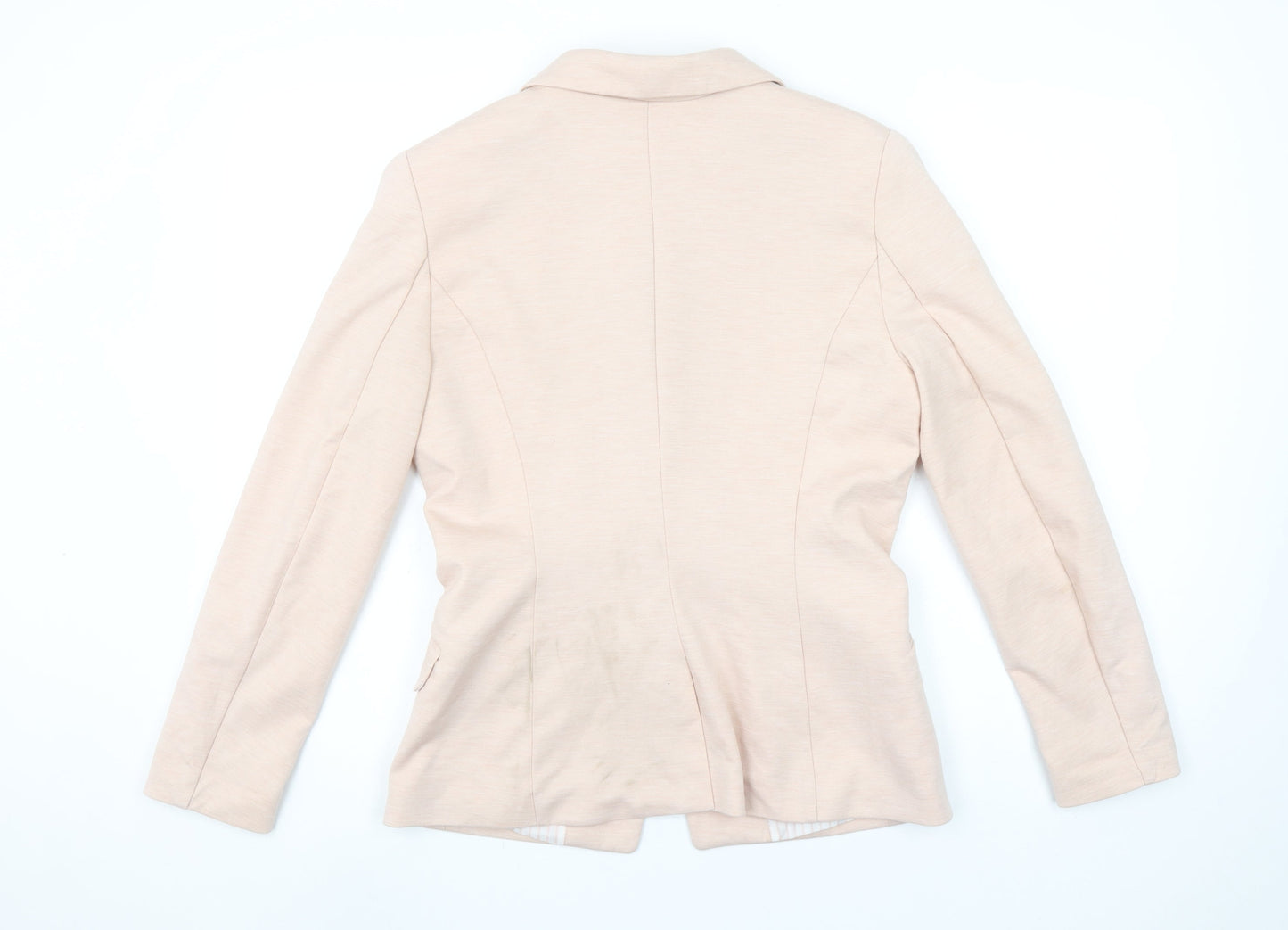 H&M Women’s Beige Single Breasted Blazer Size 12 Tailored Jacket