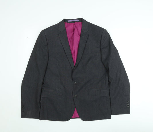 Marks and Spencer Men's Grey 40 Short Regular Fit Suit Jacket