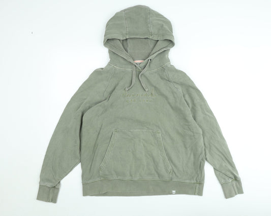 Animal Women’s Green Pullover Hoodie Size 10 Cotton Casual