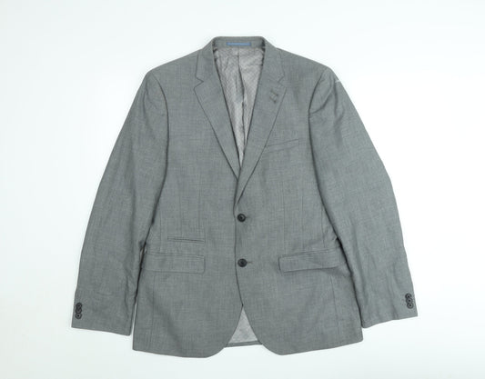 Taylor & Wright Men's Grey Slim Fit Blazer 40in Chest Regular