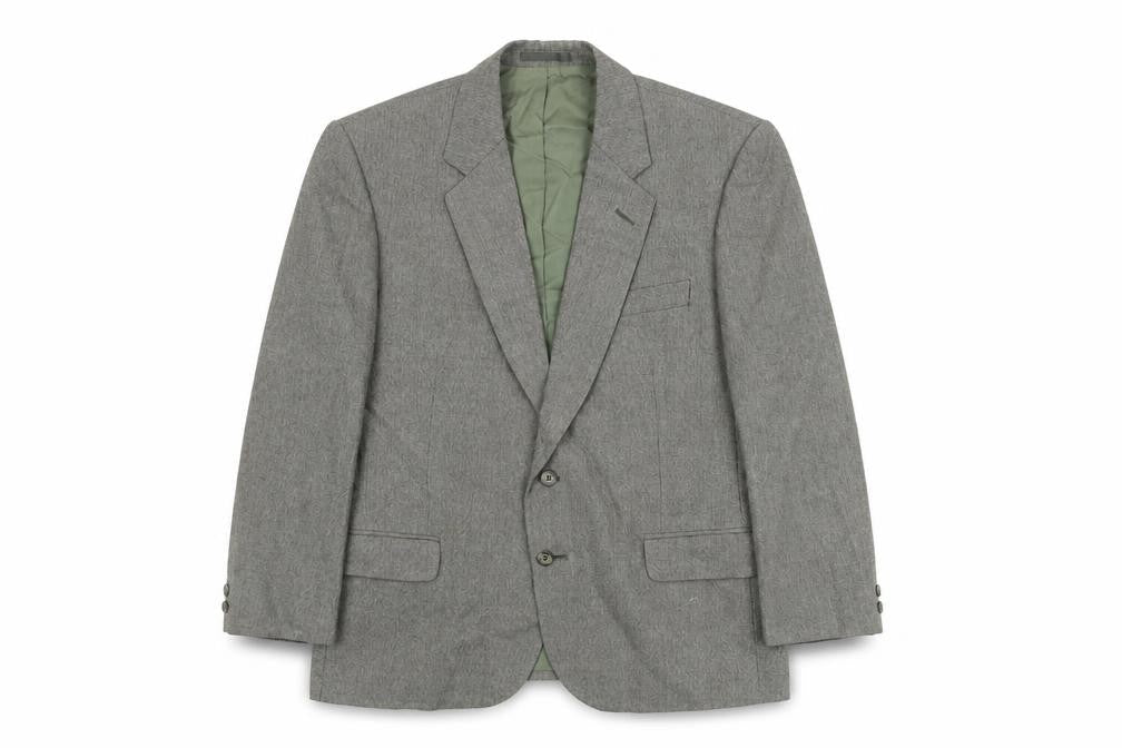 Marks & Spencer St Michael Men's Green Wool Blend Sport Coat 42 Short Classic Jacket