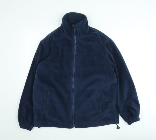 JBC Collection Mens Blue Fleece Full Zip Sweatshirt XL