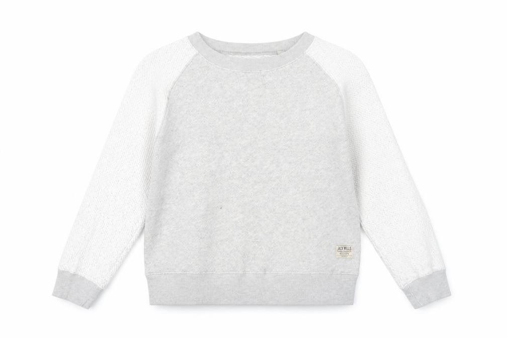 Jack Wills Women’s Grey Sweatshirt UK 12 Cotton Blend Crew Neck