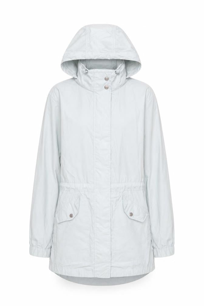 FatFace Women's Grey Hooded Parka Jacket UK 6 Cotton Blend