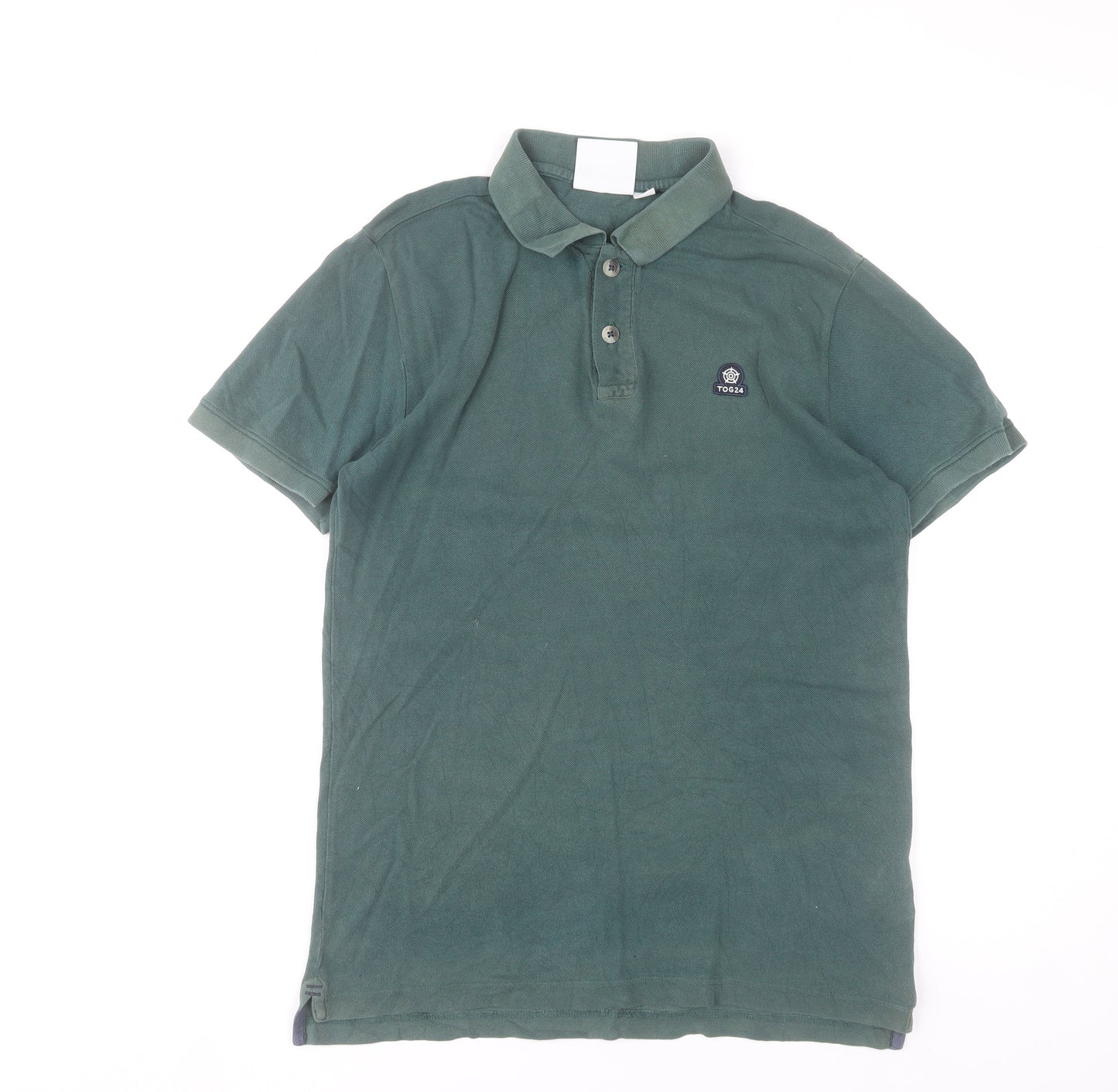 TOG24 Men’s Green Short Sleeve Cotton Polo Shirt Size M
