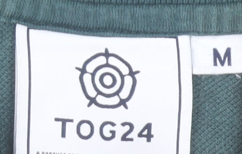 TOG24 Men’s Green Short Sleeve Cotton Polo Shirt Size M