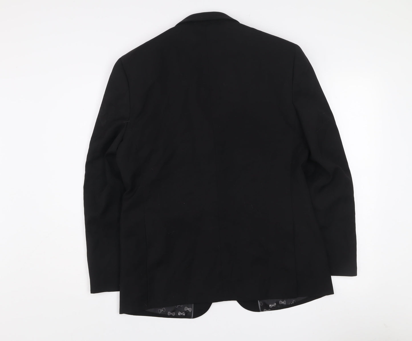 Marks and Spencer 1860 Limited Collection Men's Black 40R Slim Fit Two Button Shawl Lapel Blazer