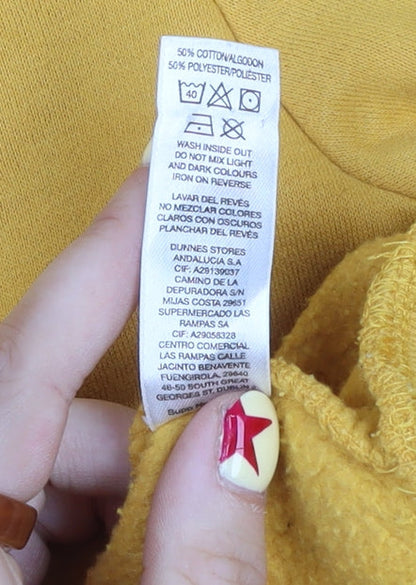 Additional view of Dunnes Mustard Attitude Sweatshirt women’s small cotton blend
