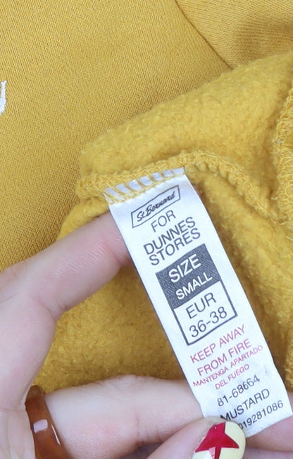 Additional view of Dunnes Mustard Attitude Sweatshirt women’s small cotton blend