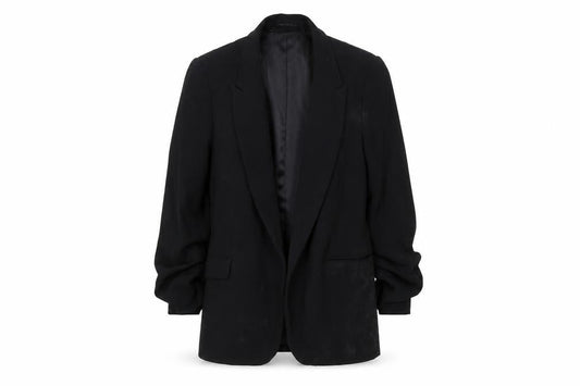 Marks & Spencer Womens Black Size 8 Regular Fit Single Breasted Blazer