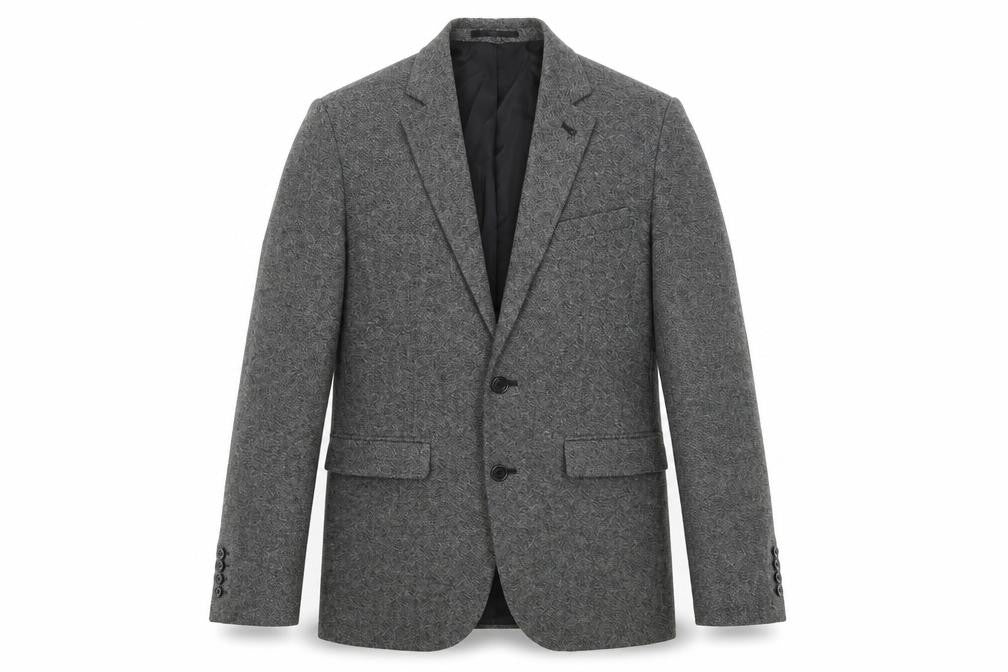 Cedar Wood State Men's Grey Herringbone Tweed Blazer XS