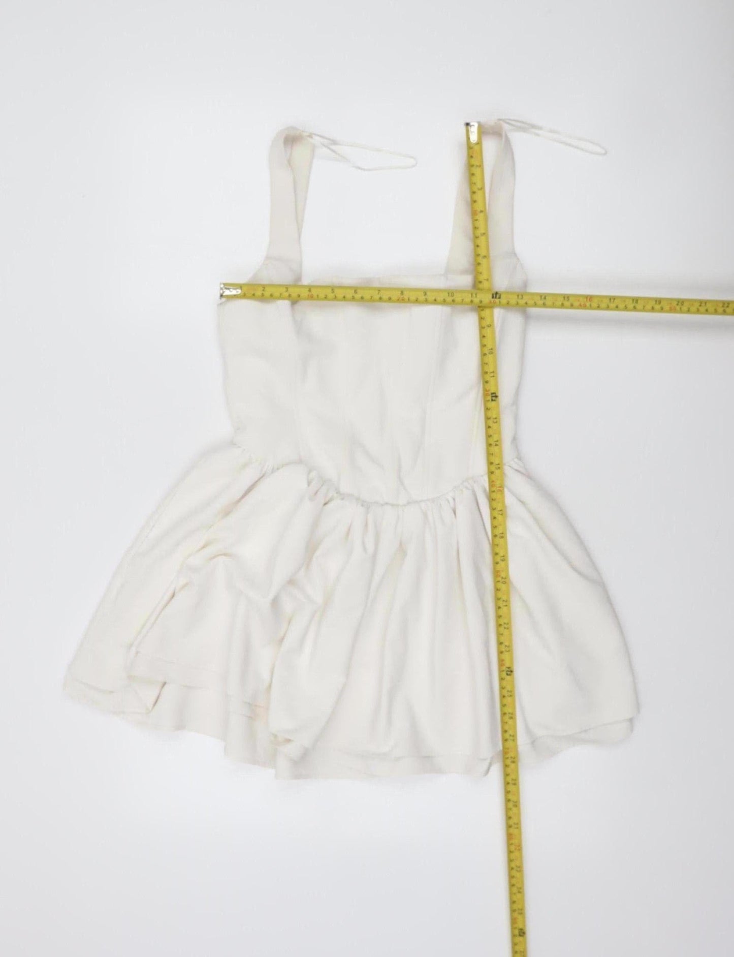 ZARA Women Ivory Fit & Flare Short Dress Size 8 Sleeveless