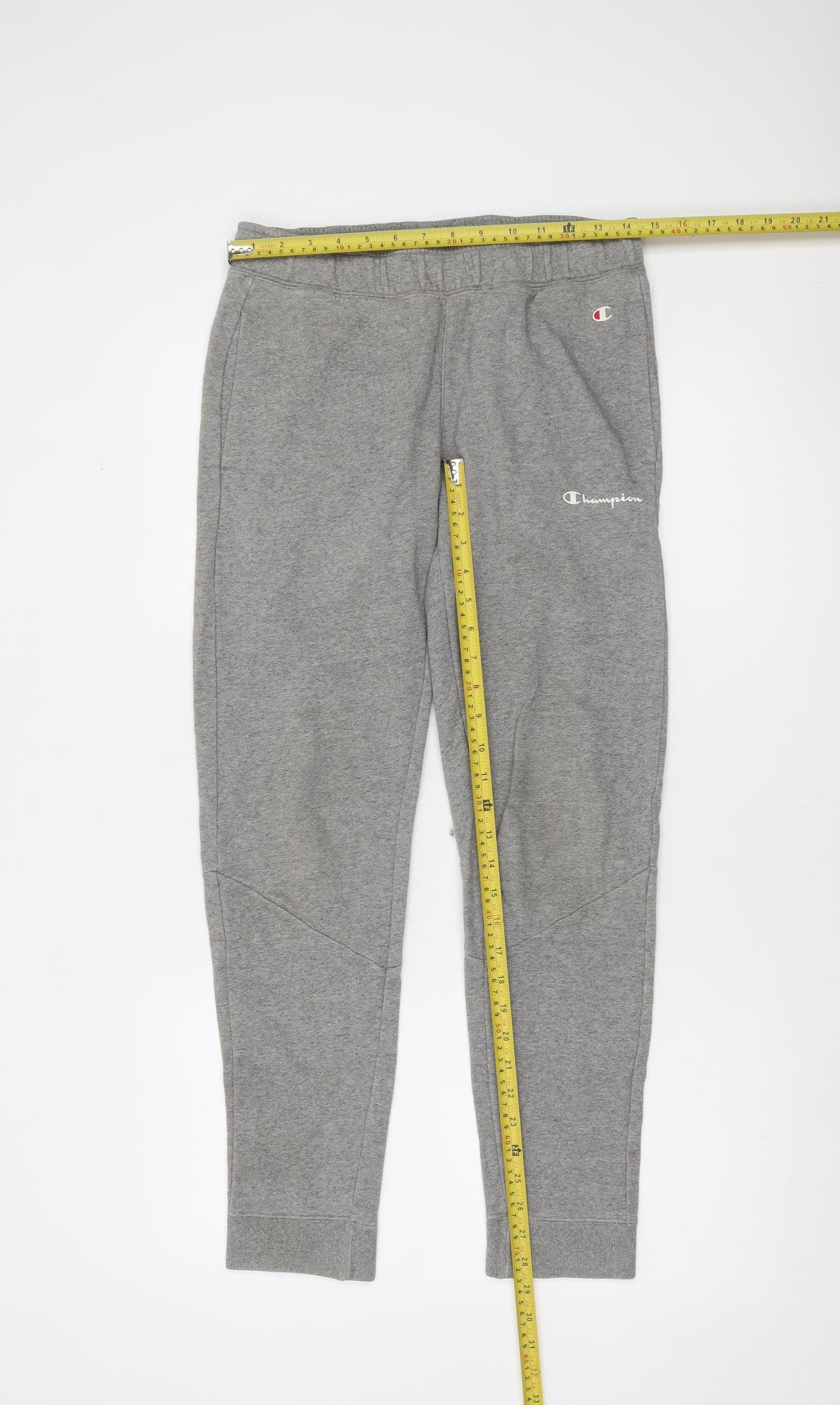 Champion Men's Grey XS Jogger Sweatpants with Logo Detail