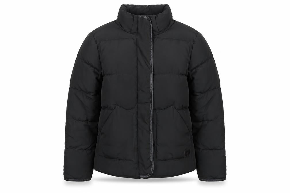 Lee Women's Black Mid-Length Puffer Jacket Size M