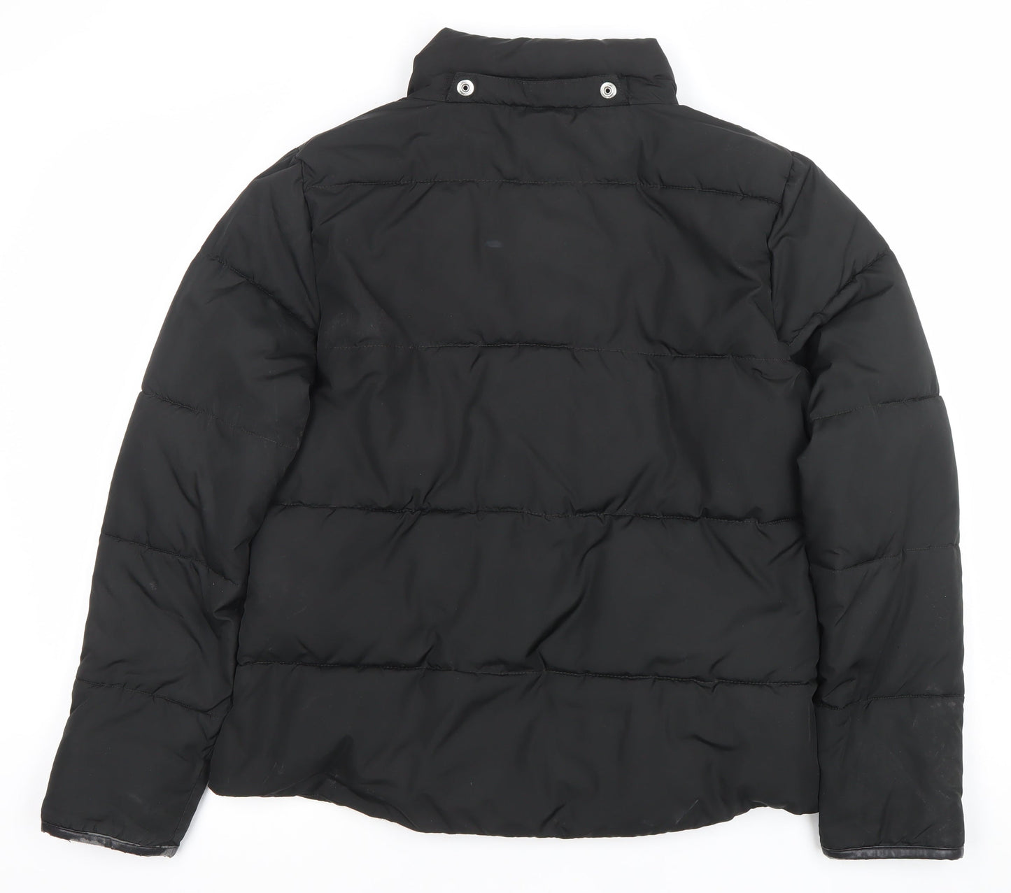 Lee Women's Black Mid-Length Puffer Jacket Size M