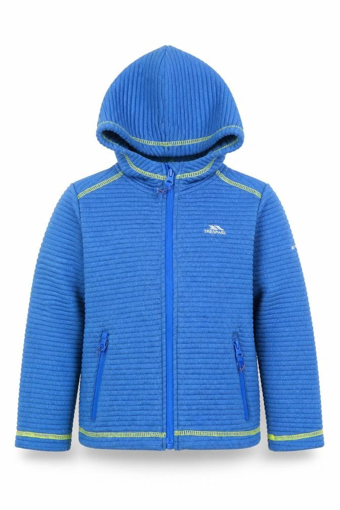 Trespass Boys Blue Full Zip Hoodie 3-4 Years Polyester Fleece Outdoor