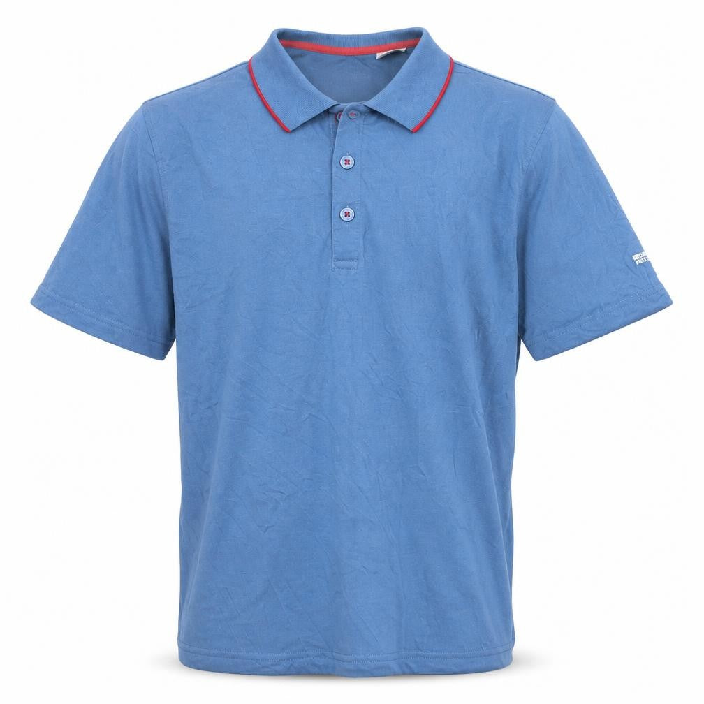 Regatta Great Outdoors Men's Blue Cotton Polo Shirt Size M