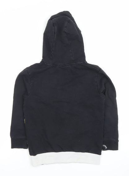 Preloved George Pokémon Boys Black Pikachu Pullover Hoodie 7-8 Years - Detail