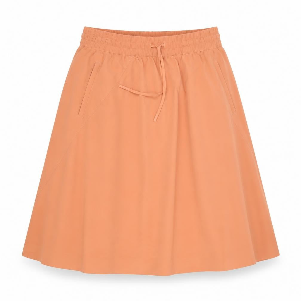 Athleta Women's Orange Nylon Stretch A-Line Skirt Size 8