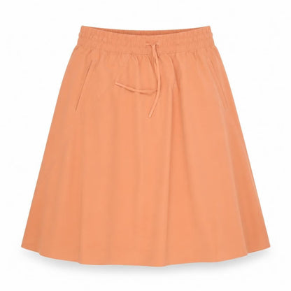 Athleta Women's Orange Nylon Stretch A-Line Skirt Size 8