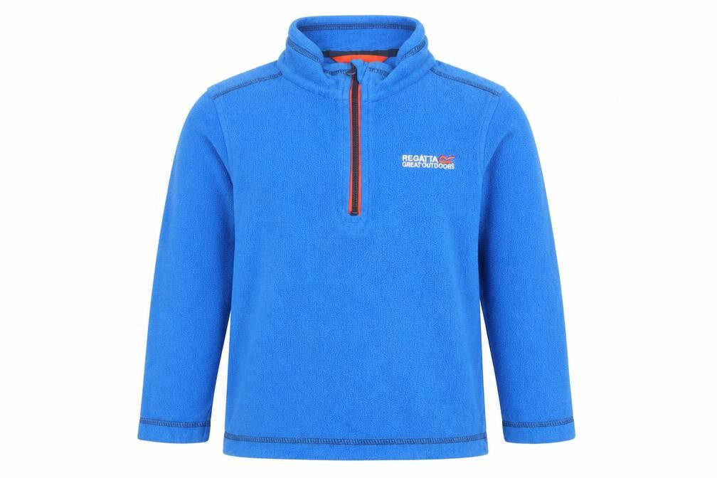 Regatta Boys Blue Fleece 1/2 Zip Hoodie Sweatshirt Size 5-6 Years