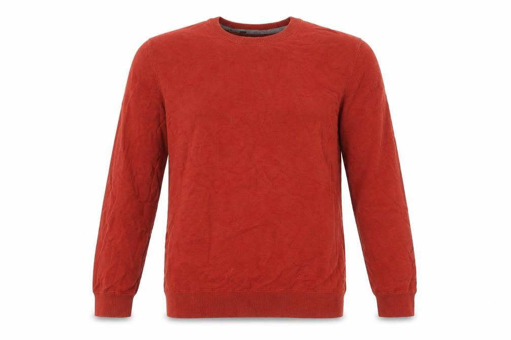 s.Oliver Women Red Crew Neck Long Sleeve Pullover Sweatshirt L