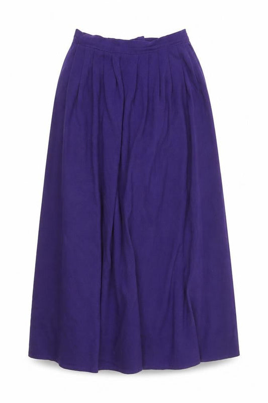 St Bernard Womens Purple Pleated Acrylic Midi Skirt Size 12