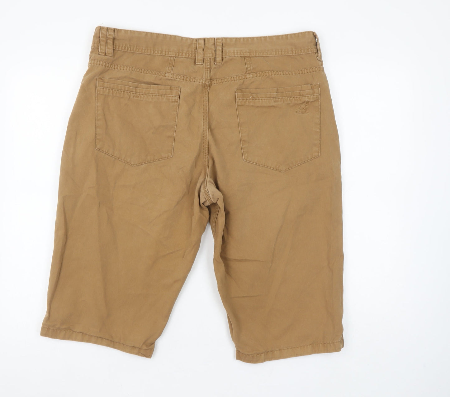 Kangol Men's Beige Chino Shorts XL Regular Fit Cotton Casual