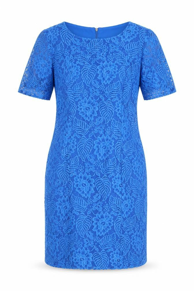 Dunnes Women’s Blue Lace Sheath Knee Length Dress Size 12