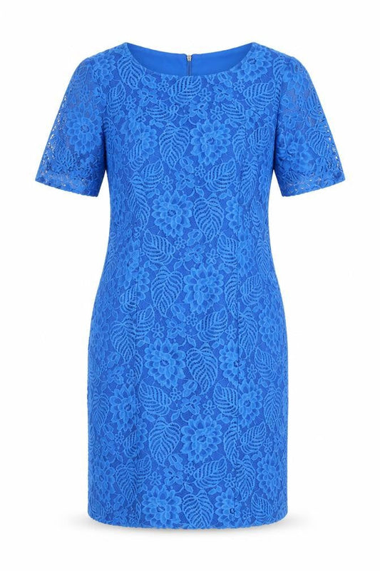 Dunnes Women’s Blue Lace Sheath Knee Length Dress Size 12