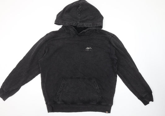 Dickies Men’s Black XL Pullover Hoodie with Rhinestone Logo