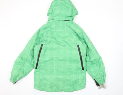 Shredz Green Waterproof Windproof Ski Jacket Teens Hooded 13-14 Years