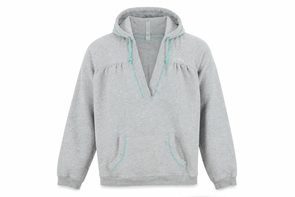 O'Neill Men's Grey XL Pullover Hoodie with V-Neck and Pockets