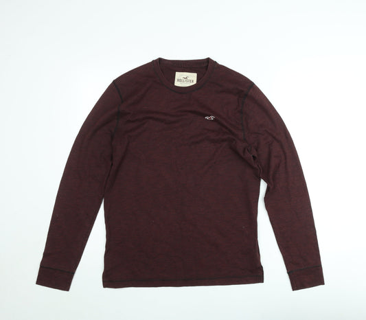 Hollister Men's Brown Crew Neck Pullover Sweatshirt Size S