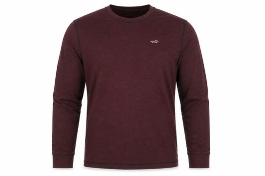 Hollister Men's Brown Crew Neck Pullover Sweatshirt Size S