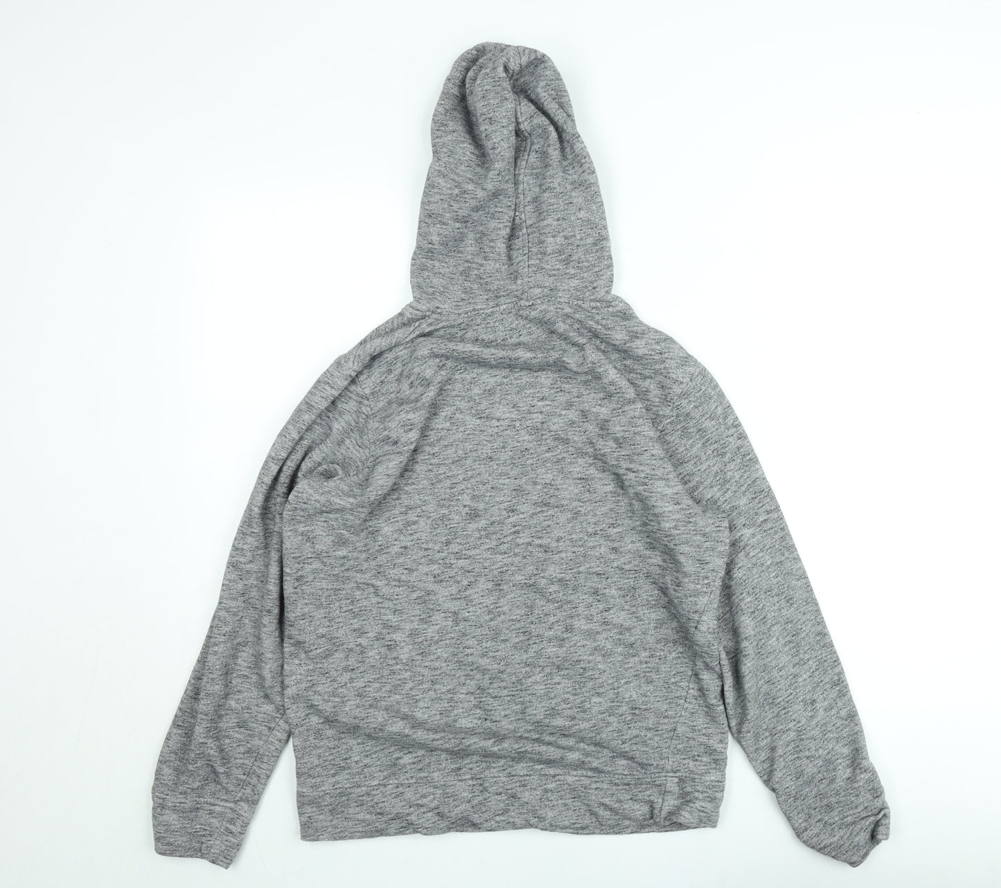 Jack & Jones Men's Grey Pullover Hoodie Size M Graphic Fleece
